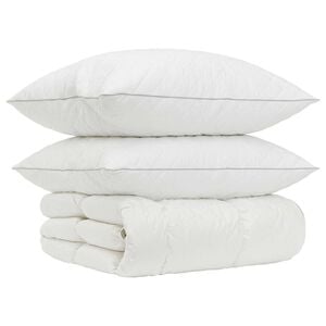 vidaXL Set de pilote din puf de g&acirc;scă 90% FULDA 3 buc. 200 x 200 cm