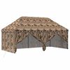 vidaXL Gară pop-up cu 4 perete laterale 3 x 6 m Camuflaj pădure