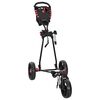 vidaXL Troler de golf Negru Fier Pliabil