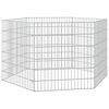vidaXL Adăpost pentru animale cu 6 panouri, 54x60 cm, fier galvanizat