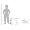 vidaXL Canapea copii cu taburet cappuccino 100x50x30cm piele ecologică