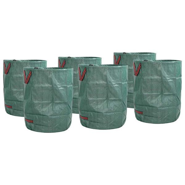 vidaXL Saci pentru deșeuri din grădină 12 pcs Verde 66 x 66 x 83,5 cm
