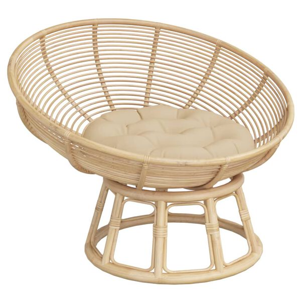 vidaXL Pernă rotundă bej, &Oslash; 60 x11 cm, țesătură Oxford