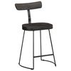 vidaXL Scaune de bar 2 buc Negru 49x43x79 cm Lemn masiv Mango