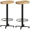 vidaXL Scaune de bar, 2 buc., 76 cm, lemn masiv de mango