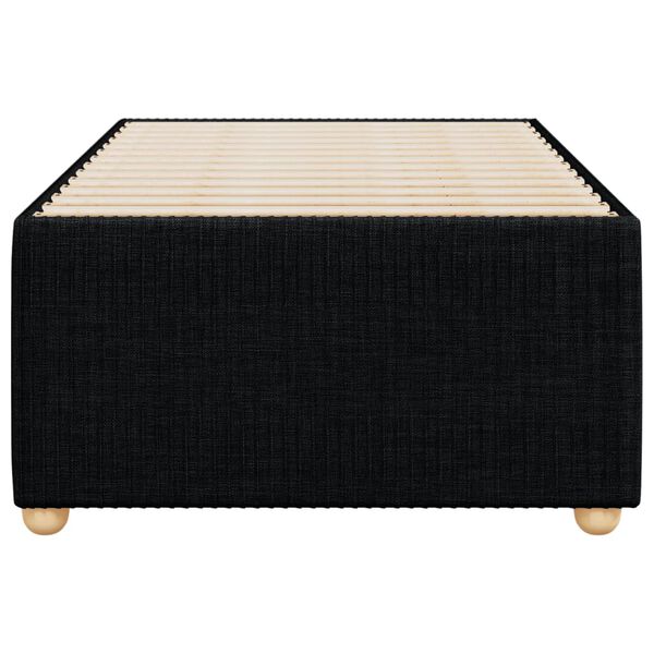 vidaXL Cadru de pat fără saltea, negru, 100x200 cm, textil