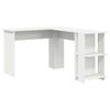 vidaXL Birou de colț Alb Lemn prelucrat 140 x 113,5 x 75 cm