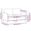 vidaXL Canapea cu 2 locuri, gri deschis, 120 cm, catifea