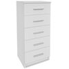 vidaXL Comodă &icirc;naltă cu sertare din PAL 41x35x106 cm Alb