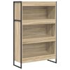 vidaXL Dulap pentru cărți 80 x 30 x 121 cm Lemn prelucrat Sonoma