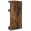 vidaXL Masă laterală Stejar fumuriu 29,6 x 29,6 x 60 cm Lemn compozit