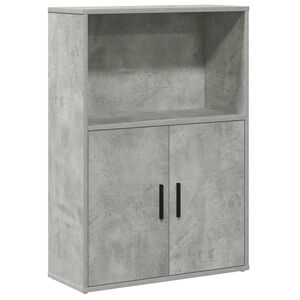 vidaXL Bibliotecă, gri beton, 60x24x85 cm, lemn prelucrat