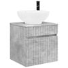 vidaXL Chiuvetă de baie suspendată Gri Beton 49 x 44,5 x 66,5 cm
