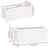 vidaXL Cutie perne de exterior 110x45x42/53cm lemn masiv acacia/oțel