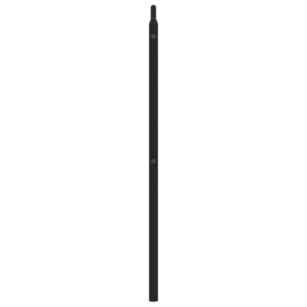 vidaXL Tăblie de pat metalică, negru, 160 cm
