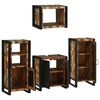 vidaXL Set de mobilier pentru baie cu raft 4 pcs Lemn recuperat solid