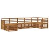 vidaXL Set canapea sectională 6 pcs natural Lemn Solid de Acacia