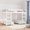 vidaXL Cadru de pat supraetajat triplu Alb 140 x 200 cm