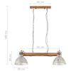 vidaXL Lampă suspendată industrială, 25 W, argintiu, 109 cm, E27
