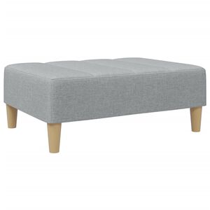vidaXL Taburet, gri deschis, 77x55x31 cm, material textil