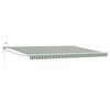 vidaXL Cort electric retractabil Verde și alb 4,5 &times; 3 m