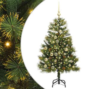vidaXL Pom de Crăciun Artificial cu Ramuri Articulare și Conuri 120 cm