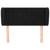 vidaXL Tăblie de pat cu aripioare negru 83x23x78/88 cm catifea