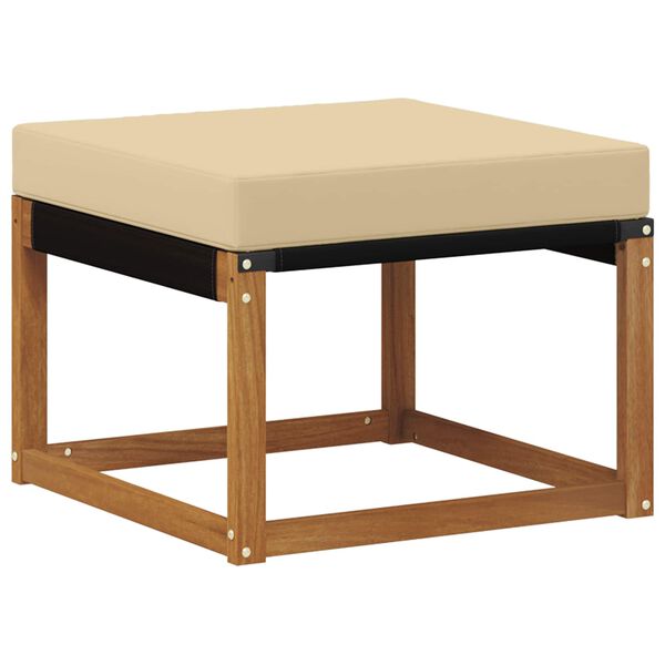 vidaXL Set de canapele de exterior cu pernă 6 pcs Natural și Bej