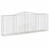 vidaXL Coș gabion arcuit, 400x50x140/160 cm, fier galvanizat
