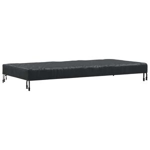 vidaXL Copertă pentru masă Simplu Negru 182 x 102 x 15 cm țesătură
