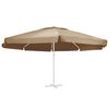 vidaXL P&acirc;nză de schimb umbrelă de soare de grădină gri taupe 610 cm