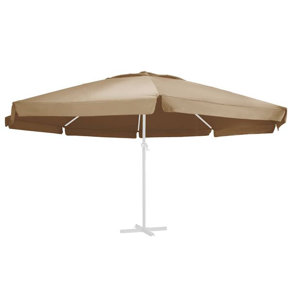 vidaXL P&acirc;nză de schimb umbrelă de soare de grădină gri taupe 610 cm