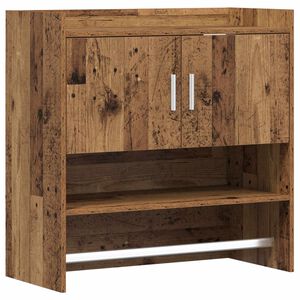 vidaXL Raft de perete Montare pe perete Lemn vechi 80 x 36 x 80 cm