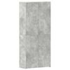vidaXL Dulap pentru pantofi 80 x 35.5 x 180 cm Lemn prelucrat Gri