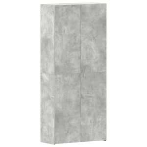 vidaXL Dulap pentru pantofi 80 x 35.5 x 180 cm Lemn prelucrat Gri