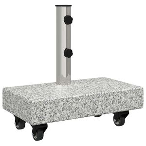vidaXL Bază pentru umbrelă 25 kg Gri Granit Dreptunghiular