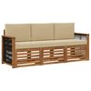 vidaXL Seturi de canapele 3 buc. Lemn Solid de Acacia