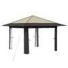 vidaXL Gazebo fără Pereți Laterali 3,3 x 3,3 m Crem și Antracit