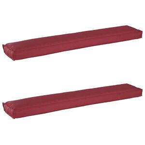 vidaXL Set de perne pentru palet 2 pcs Roșu Vin 200 x 40 x 8 cm