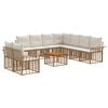 vidaXL Set de canapele de exterior 10 buc. 9-Locuri