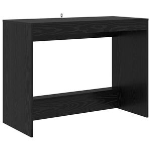 vidaXL Birou pentru pat Stejar Negru Lemn prelucrat 100 x 45 x 75 cm
