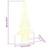 vidaXL Brad de Crăciun cu 240 LED Alb cald 180 cm Acril