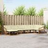 vidaXL Set de canapele de exterior cu pernă 21 pcs Natural și Crem