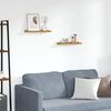 vidaXL Raft de perete cu raft 2 pcs Bej 40 x 9 x 3 cm Lemn compozit