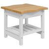VidaXL Masă laterală EKAI Alb 50 x 50 x 45,5 cm Lemn masiv de pin