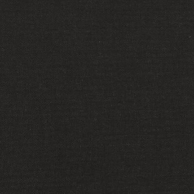 vidaXL Scaune de bucătărie, 2 buc., negru, textil și piele ecologică