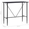 vidaXL Set mobilier de bar, 5 piese, negru, material textil
