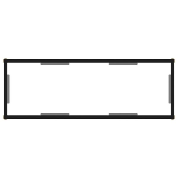 vidaXL Masă consolă, transparent, 100 x 35 x 75 cm, sticlă securizată