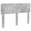 vidaXL Cadru de pat cu headboard Beton 140 x 190 cm Lemn de pin masiv