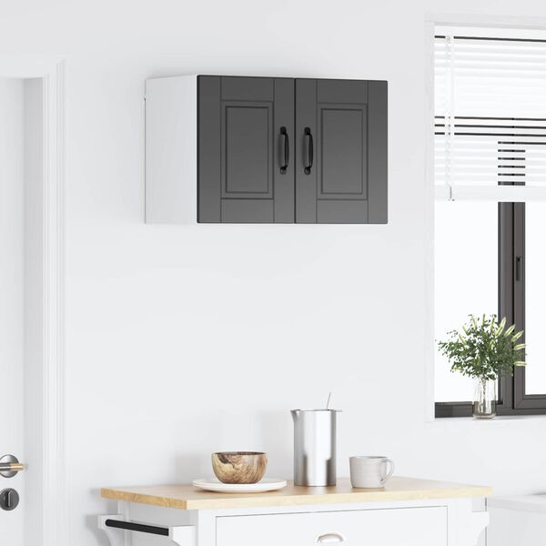 vidaXL Dulap de bucătărie 2 pcs Negru 30 x 31 x 40 cm Lemn compozit